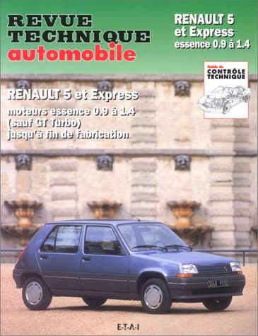 RTA Renault Super 5 et Express Essence - Revue Technique RRTA0711.2