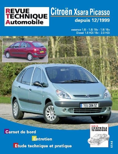 RTA Citroën Xsara Picasso (12/1999>) - Manuel Technique Expert ETAI RRTA0105.1