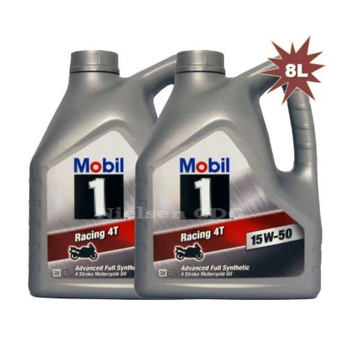Mobil 1 Racing 4T 10W-40 - Huile Synthétique Moto - API SN / JASO MA2