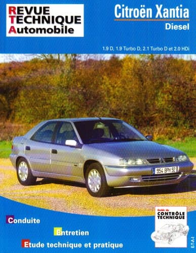 Revue Technique RTA 0568.2 - Citroën Xantia Diesel/Turbo (1.9/2.1/2.0 HDI)