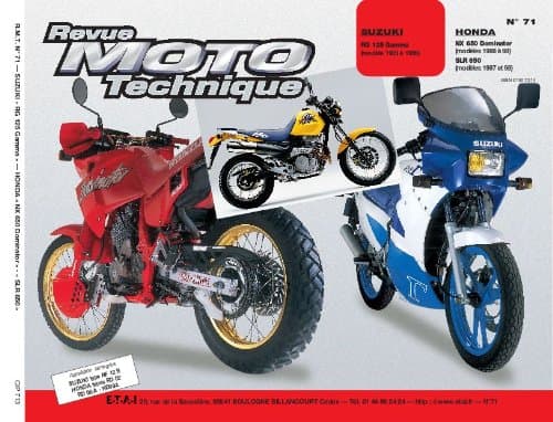 RMT 71.3 ETAI - Revue Technique Suzuki RG125 Gamma & Honda NX650 Dominator