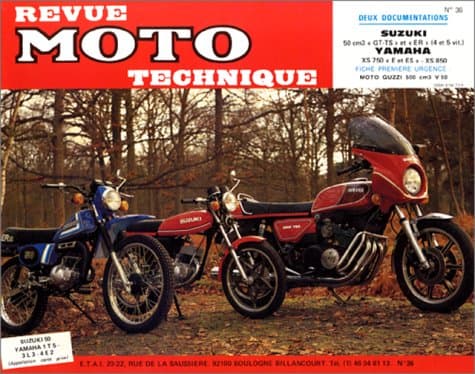 Revue Moto Technique RMT 36 - Suzuki 50 GT/TS/ER & Yamaha XS 750/850