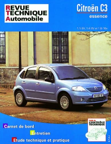RTA 672.1 Citroën C3 Essence (1.1i, 1.4i, 1.6i) - Revue Technique Automobile