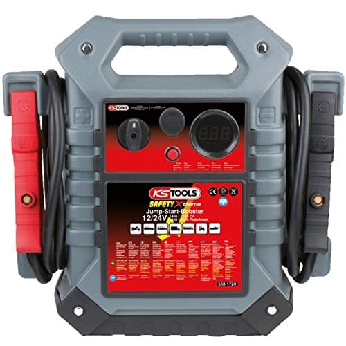 Booster Mixte KS TOOLS 12V/24V - 4400A Peak - Batteries AGM 2x22Ah - Câbles 35mm²
