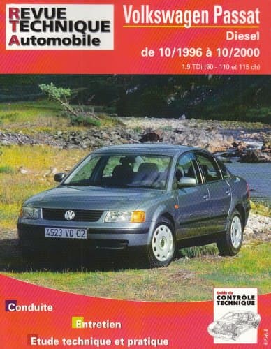RTA 625.1 VW Passat B5 1.9 TDI (90-110-115 ch) - Manuel Technique Expert