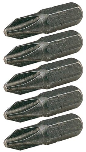 KS TOOLS 911.2202 - Jeu de 5 Embouts Phillips PH1 - L. 25mm - Acier S2 - 1/4"