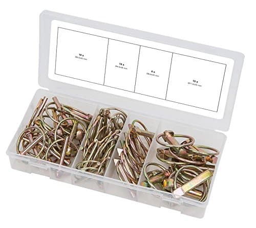 KS TOOLS 970.0550 Assortiment de 50 Goupilles Clips en Acier Ressort Zingué