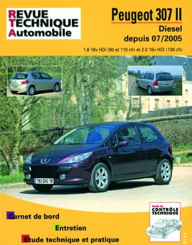 Revue Technique Automobile RTA B707.5 Peugeot 307 II Diesel (1.6/2.0 HDi)