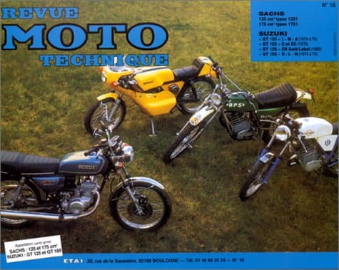 Revue Technique RMT0016.1 : Suzuki GT125/185 & Sachs 125/175 (1973-1980)