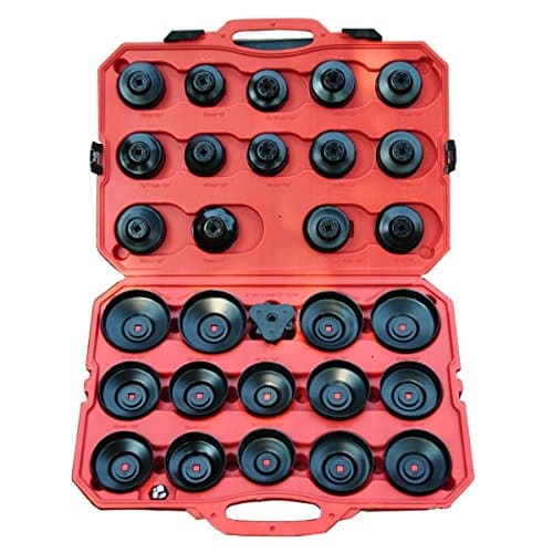 Coffret 30 pcs Clés Cloches Filtre à Huile - Acier Carbone - Carré 3/8" & 1/2"
