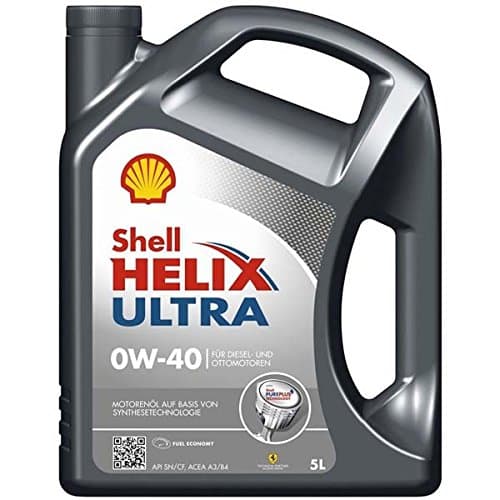 Huile Moteur Shell Helix Ultra 0W-40 - Synthèse PurePlus - 5L - ACEA A3/B4