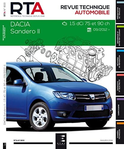 RTA 800 Dacia Sandero II 1.5 dCi (75/90ch) - Manuel Technique Expert E-T-A-I
