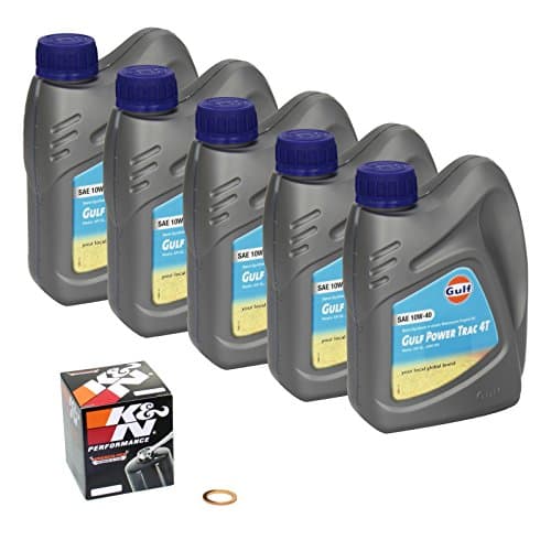 Kit Entretien GULF Power Trac 10W-40 - Suzuki GSX 1400 (02-07) - Filtre K&N