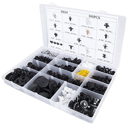 Coffret 305 Rivets Polyamide PA6.6 Haute Résistance - Standard OEM Multi-Marques