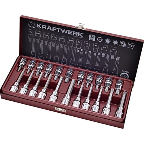 Coffret Kraftwerk 2026 : 22 Douilles-Embouts 1/2" Hex (6-14mm) & XZN (M5-M14)
