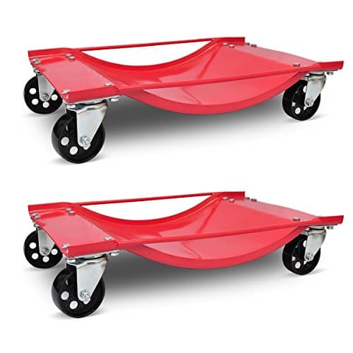 Paire de Chariots de Manœuvre 900kg - Acier S235JR - Roulettes 90mm Shore A