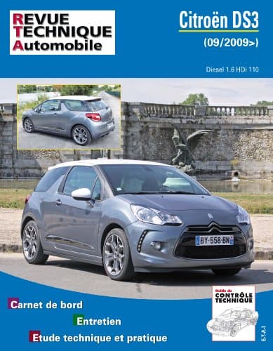 Revue Technique Automobile (RTA) Citroën DS3 Diesel 1.6 HDi 110/112/115 CV