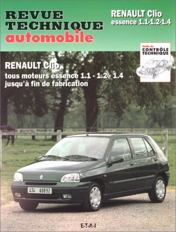 RTA Renault Clio I Essence (1.1-1.2-1.4) : Manuel Technique d'Atelier Expert