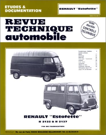 Revue Technique Automobile N°302 - Renault Estafette R2132 à R2137