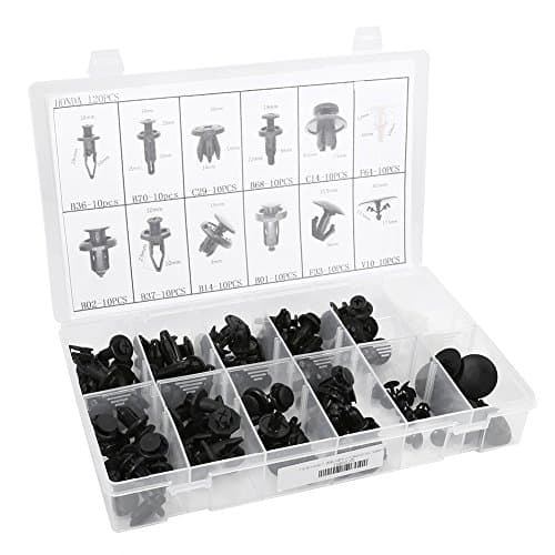 Coffret 120 Agrafes de Carrosserie Nylon PA66 Haute Résistance - Standard OEM