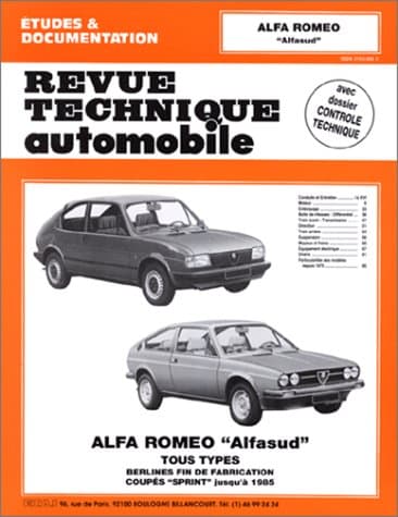 Revue Technique Automobile CIP 346.5 - Alfa Romeo Alfasud (1973-1985)