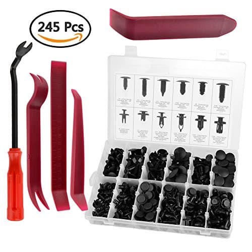 Coffret QLOUNI 240 Rivets Nylon PA66 & Kit d'Extraction Acier Carbone C45