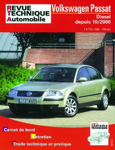 Revue Technique Automobile (RTA) 665.1 - VW Passat 1.9 TDI (100/130 ch) 10/00+