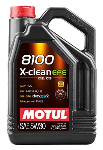 Motul 8100 X-Clean EFE 5W30 - Lubrifiant Synthétique ACEA C2/C3 - Bidon 5L