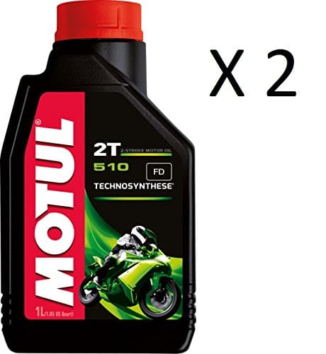Motul 510 2T Technosynthese - Lubrifiant Haute Performance API TC - 2x1L