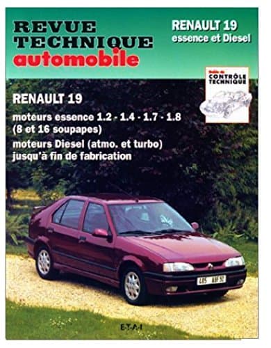 RTA 700.3 Renault 19 : Manuel Technique Atelier Essence & Diesel (All Engine)