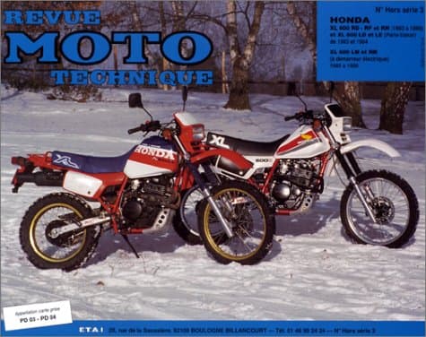 Revue Moto Technique RMT HS 3.1 - Honda XL 600 (1983-1988) - Réédition Expert