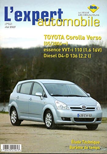 Revue Technique Toyota Corolla Verso (05/04+) - LEA461 - Essence & D4-D