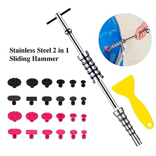 Kit PDR Mookis : Marteau Coulissant Inertiel en Acier Inoxydable et 24 Embouts