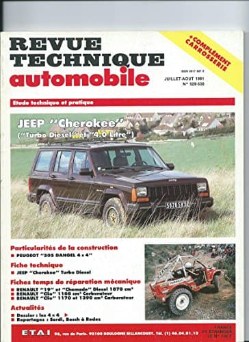 RTA 529.1 Jeep Cherokee (1984-1991) - Manuel Technique Turbo D et Essence