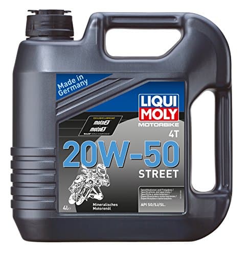Huile Moteur Liqui Moly Motorbike 4T 20W-50 Street - API SL/SJ - JASO MA2 - 4L