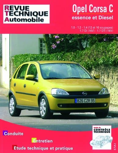RTA 741.1 Opel Corsa C (10/00-08/03) - Revue Technique Automobile Expert