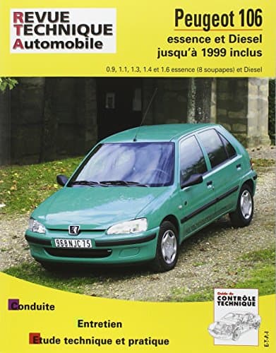 Revue Technique Automobile Peugeot 106 (91-03) - Manuel d'Atelier Essence & Diesel
