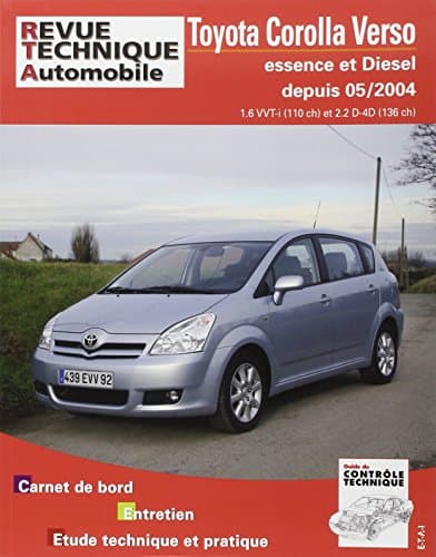 RTA Toyota Corolla Verso II (05/2004-2009) - Manuel Technique Expert E-T-A-I