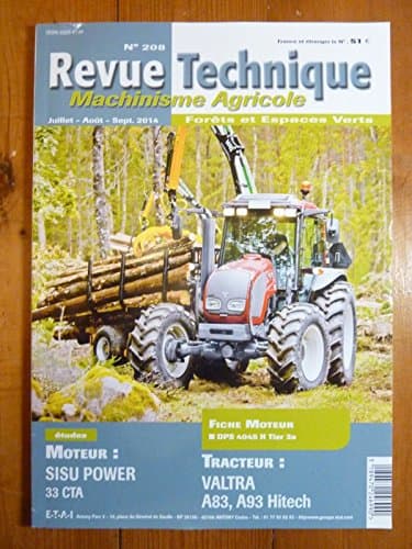 Revue Technique RTMA 0208 : Valtra Série A3 (A83 & A93) - Maintenance & Réparation