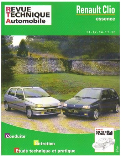 RTA CIP 742.1 Renault Clio I Essence (1.1 à 1.8) - Manuel Technique ETAI