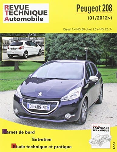 RTA B787 Peugeot 208 Diesel 1.4/1.6 HDi (03/2012->) - Revue Technique Automobile