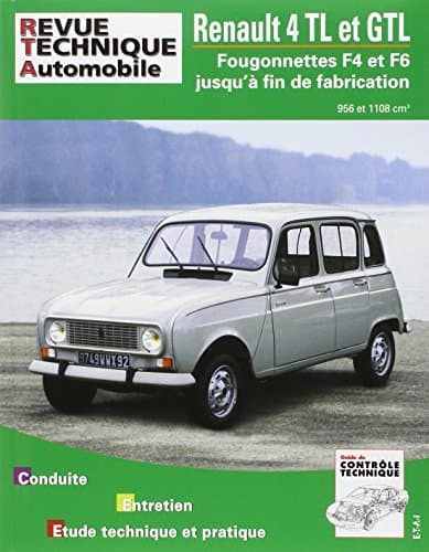 RTA Renault 4 TL/GTL & Fourgonnettes F4/F6 - Moteurs 956/1108 cm3 - Réf. RRTA0388.7