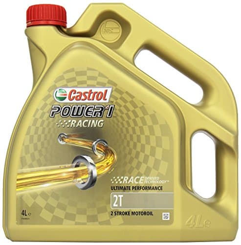 Castrol Power 1 Racing 2T - Huile 100% Synthèse - Normes JASO FD & ISO-L-EGD - 4L