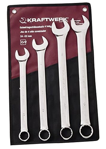 Kraftwerk 3558R - Set de 4 Clés Mixtes XL 24-32 mm - Acier Chrome-Vanadium