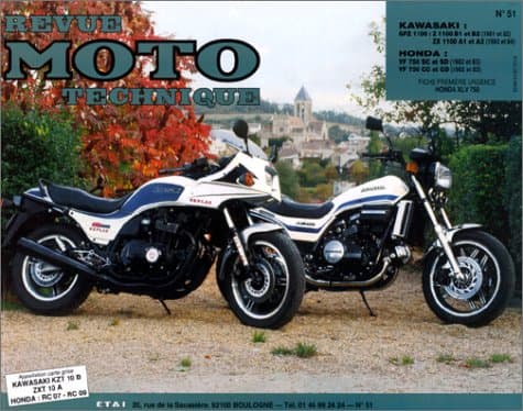 RMT N°51.1 : Revue Technique Moto Honda VF 750S & Kawasaki GPZ 1100Z-ZX