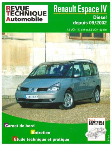 RTA 682.1 Renault Espace IV Phase 1 (2002-2006) - Moteurs dCi 1.9 & 2.2