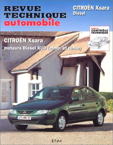 Revue Technique RTA Citroën Xsara Diesel - Moteurs XUD9/XUD9TE (RRTA0613.2)