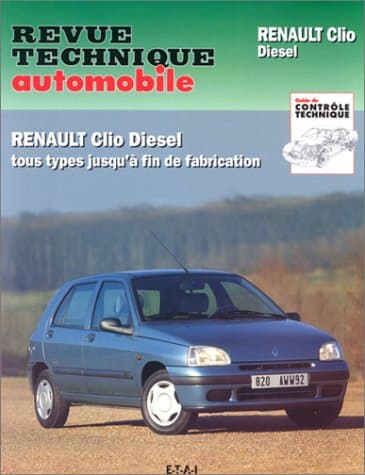RTA CIP 534.4 : Revue Technique Renault Clio I Diesel (1990-1998)