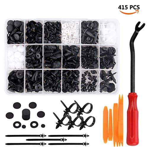 Coffret 415 Rivets Nylon PA66 Preciva - Kit de Fixation Carrosserie & Garnissage