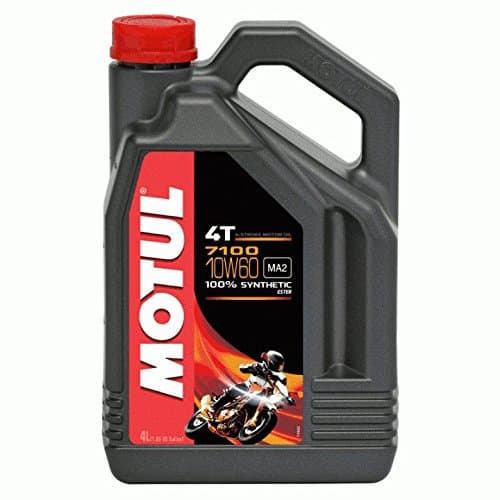 Motul 7100 10W60 4T - Huile 100% Synthèse Ester - JASO MA2 / API SN - 4L